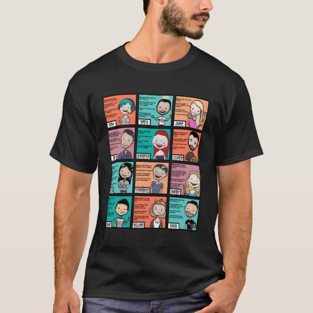 T-shirt Cartes de commerce Partymafia (Devant)