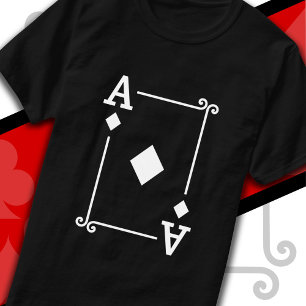 T-shirt Cartes de jeu Costume Ace Diamonds Carte Ace