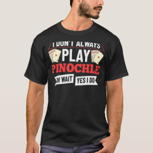 T-shirt Cartes de jeu Pinochle Points de pont double 1