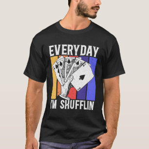 T-shirt Cartes de Poker Bluff Casino Joueur Poker