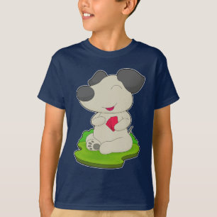 T-shirt Cartes de Poker de chien