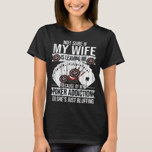 T-shirt Cartes de poker pour hommes mariés de joueur de p