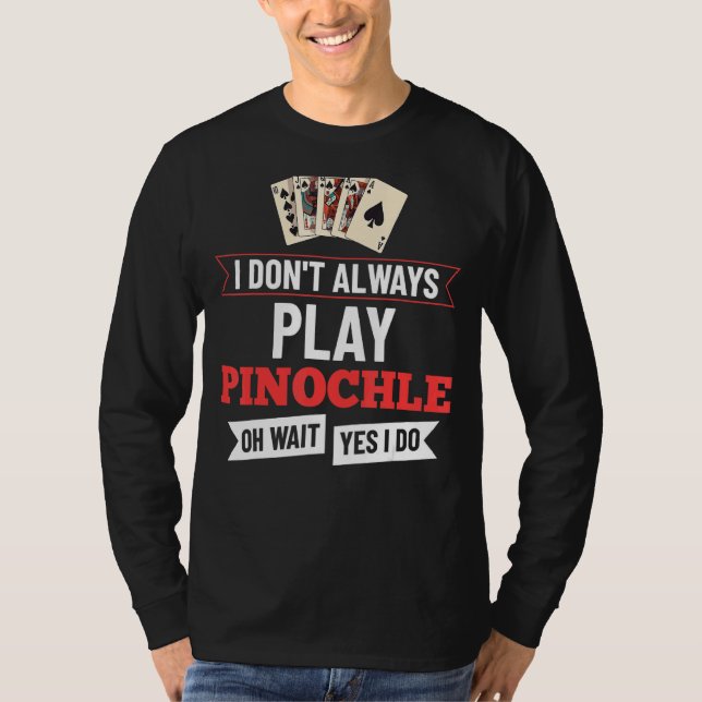 T-shirt Cartes de règles de jeu Pinochle Points de pont do (Devant)