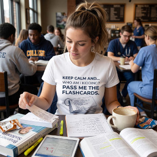 T-shirt Cartes de révision drôles pour étudiant en soins i