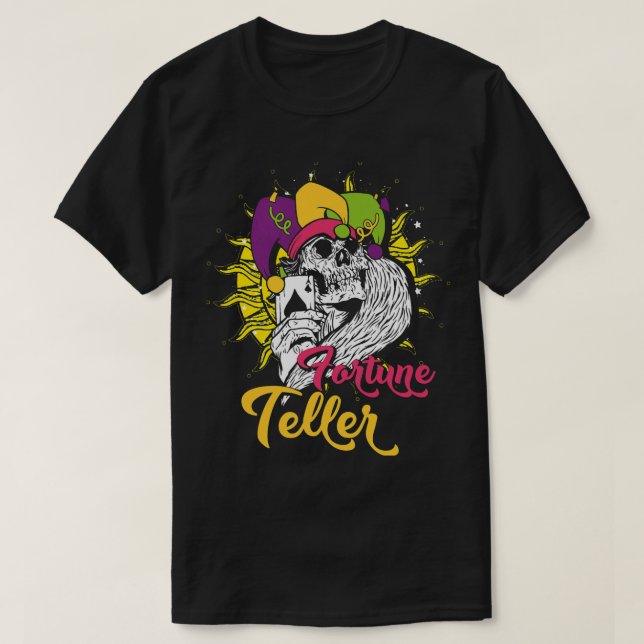 T-shirt Cartes de Tarot Occulte Magique Fortune Teller (Design devant)