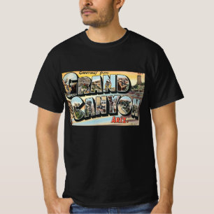 T-shirt Cartes de voyage vintage Salutations du Grand Cany