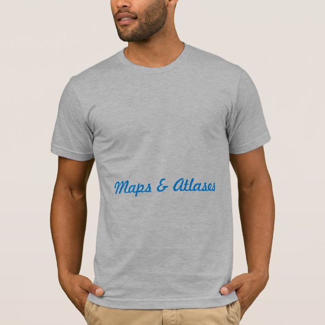T-shirt Cartes et atlas (Devant)