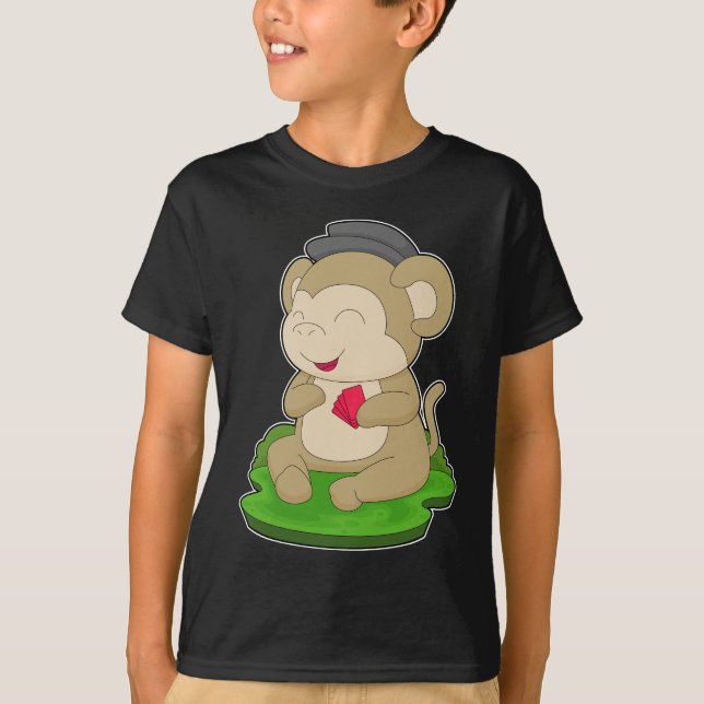 T-shirt Cartes Monkey Poker (Devant)