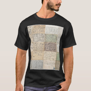 T-shirt Cartes Postales Anciennes Fond Vintage Français