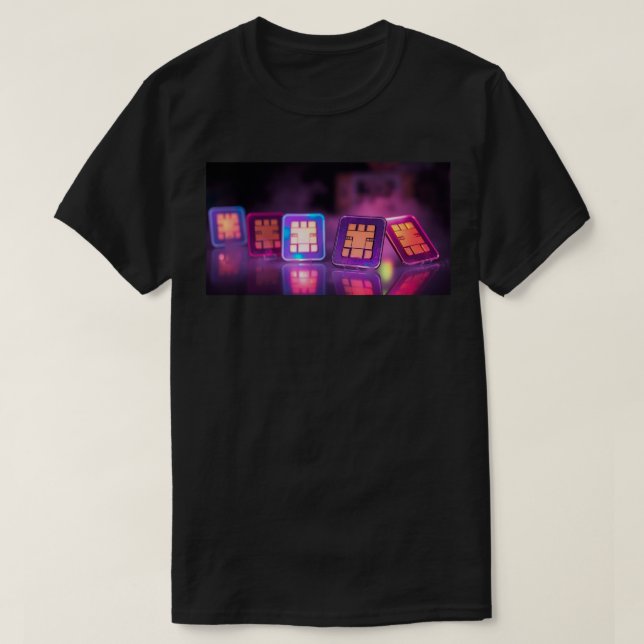 T-shirt Cartes SIM (Design devant)