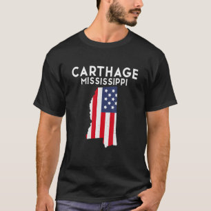 T-shirt Carthage Mississippi USA State America Travel Miss