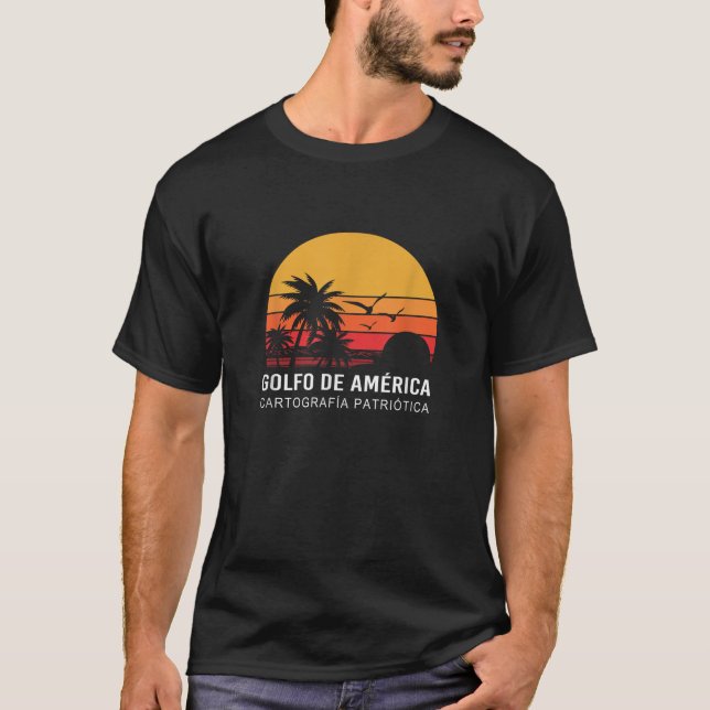 T-shirt Cartografia Patriotica Golfo De America (Devant)