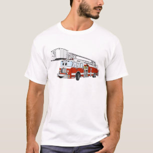 T-shirt Cartographie de canon Snorkel Hook et Ladder Fire 