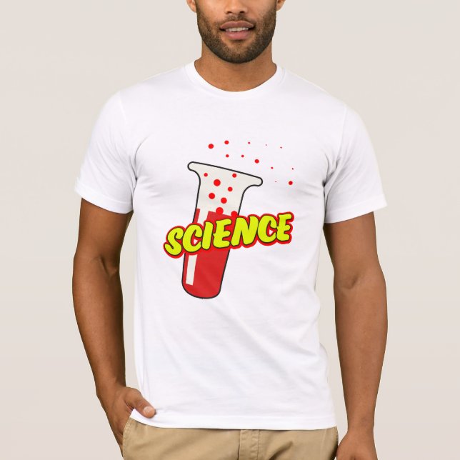 T-shirt Cartographie de flacon scientifique (Devant)