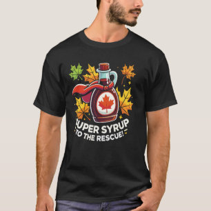 T-shirt Cartographie de l'érable pour les amateurs de sucr