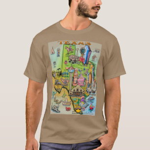 T-shirt Cartographie du Texas