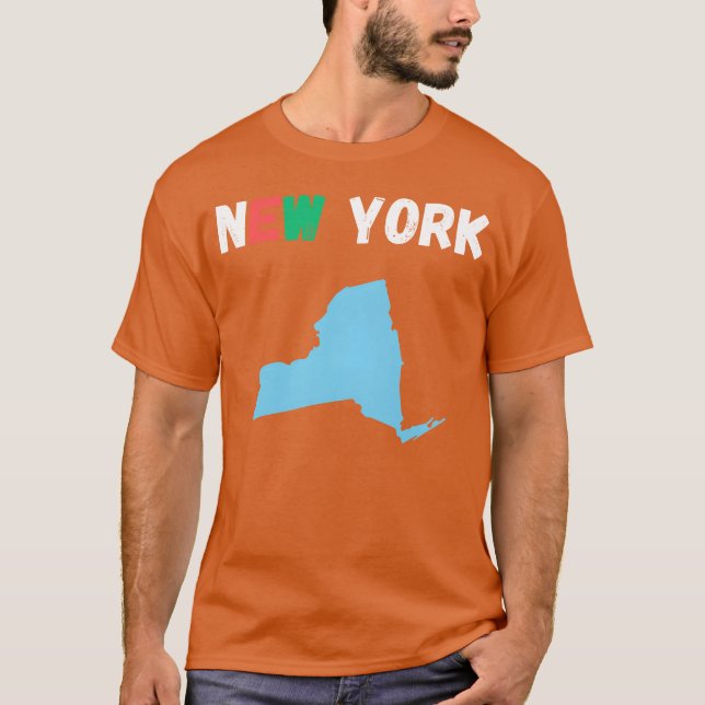 T-shirt Cartographie les amis de conception de New York (Devant)