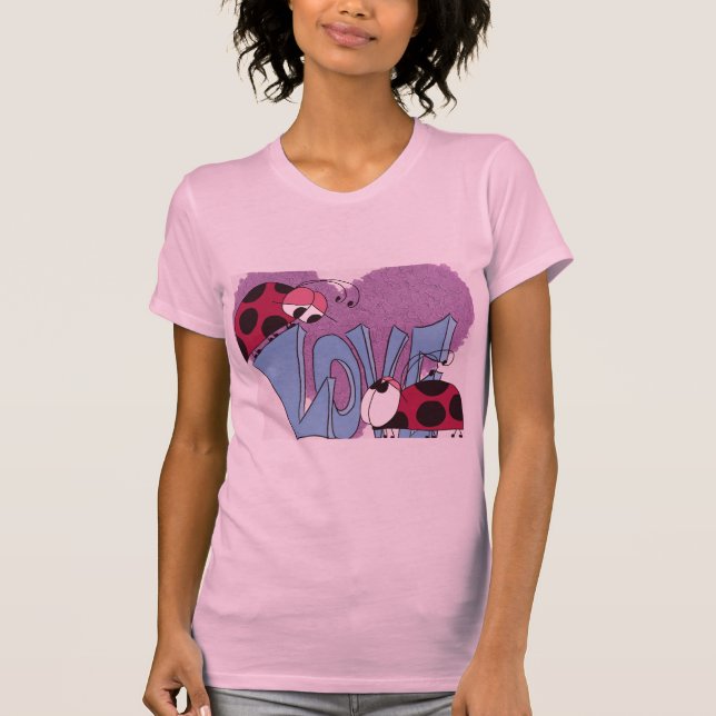 T-shirt Carton adorable Ladybug Love (Devant)