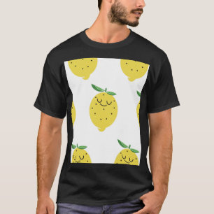 T-shirt Carton au citron mignon : Vintage sans couture
