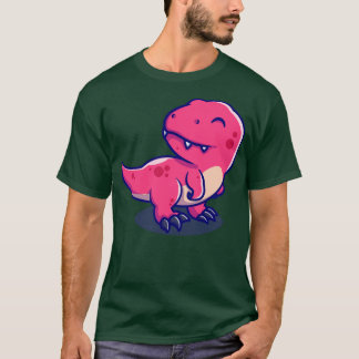 T-shirt Carton de bébé mignon Tyrannosaurus