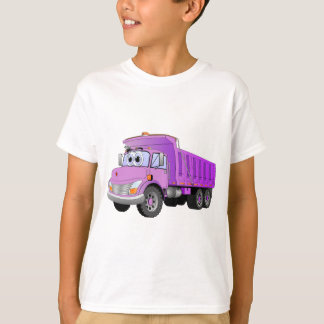T-shirt Carton de camion à vidange violet
