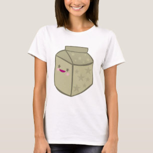 T-SHIRT CARTON DE LAIT CHOCOLAT KAWAII MIAM VISAGE MIGNON