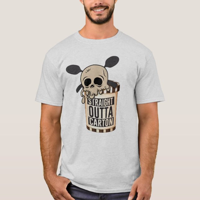 T-shirt Carton droit d'Outta - amant de crème glacée de (Devant)