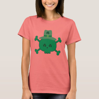 T-shirt Carton mignon St Paddys Leprachaun Shamrock Crâne
