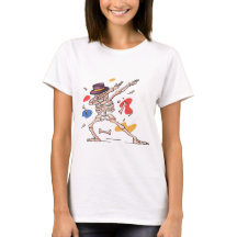 Carton violet éffrayant Squelette Dabbing Art