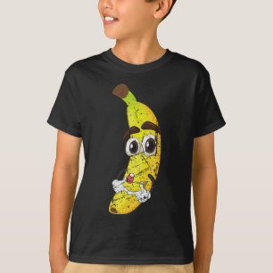 T-shirt Cartoon Banana Fruit Amateur Alimentation saine Vé