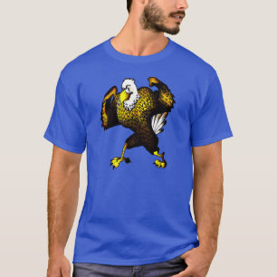 T-shirt Cartoon Combattre l'aigle