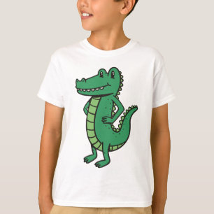 T-shirt Cartoon de caractères d'alligator