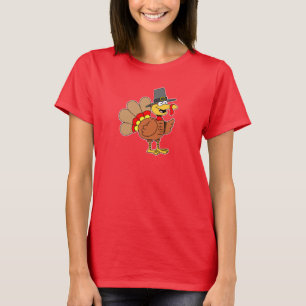 T-shirt Cartoon de pèlerin de Turquie mignonne