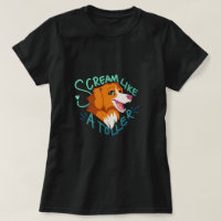 Cartoon Dog Toller hurle Duck Tolling Retriever