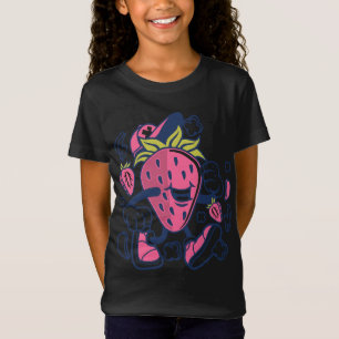 T-Shirt Cartoon Fruit fraise Caractère drôle