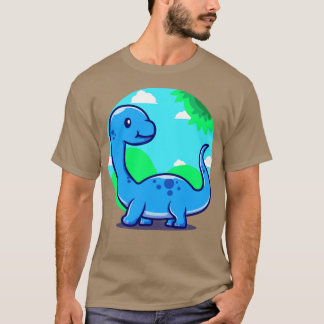 T-shirt Cartoon mignon Bébé Brontosaurus