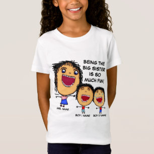 T-Shirt Cartoon Naughty Big Sister