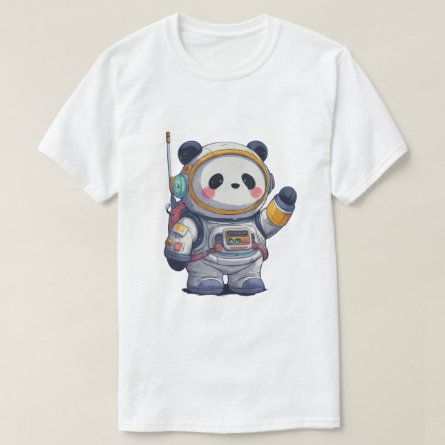 T-shirt Cartoon Panda Mignon – Panda Adorable Drôl (Design devant)