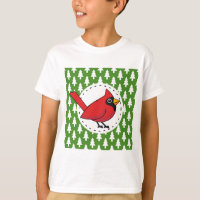 Cartoon Red Cardinal