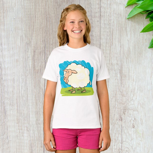 T-shirt Cartoon Sheep (Créateur téléchargé)