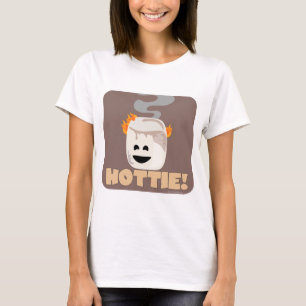 T-shirt Cartoon Smore Marshmallow Burning Hottie
