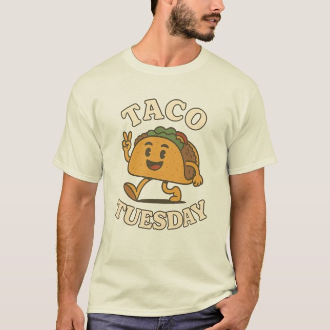 T-Shirt Cartoon "Taco Tuesday" (Devant)