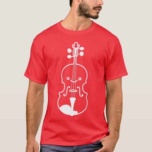 T-shirt Cartoon Violin boy (Devant)