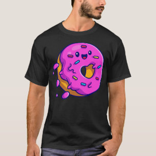 T-shirt Cartoon volant mignon en noix de Doughnut