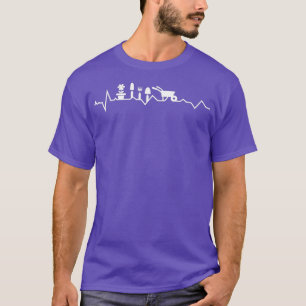 T-shirt Cartouche de coeur avec brouette et fleurs - Flori