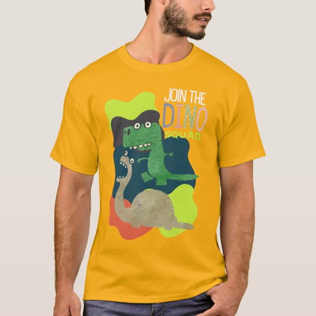 T-SHIRT CARTOUCHE DE DEVIS DINOSAUR (Devant)