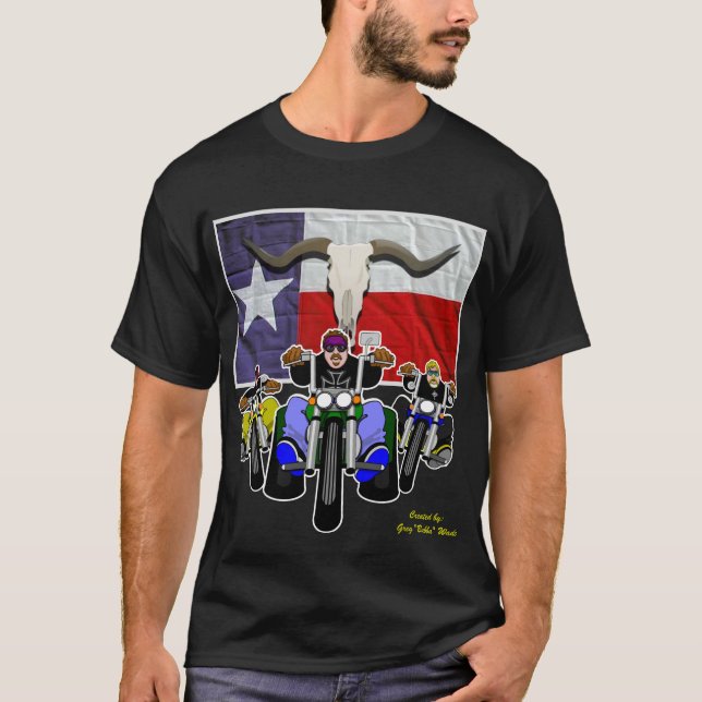 T-SHIRT CARTOUTES DE BIKER / TEE - SHIRTS DU TOONE DE BUBB (Devant)