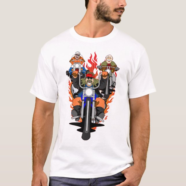 T-SHIRT CARTOUTES DE BIKER / TEE - SHIRTS DU TOONE DE BUBB (Devant)