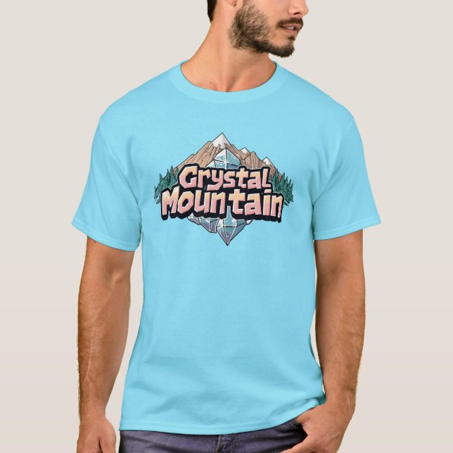 T-shirt Carver les versants de Crystal Mountain (Devant)