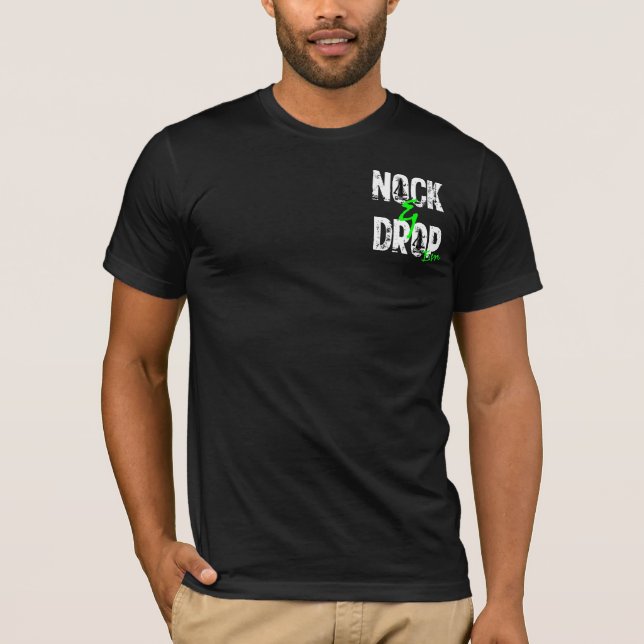 T-shirt CAS de fin de support de Nock et de baisse (Devant)